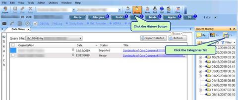 carequality guide - accessing imported documents