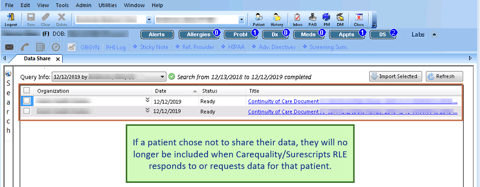 carequality guide - query results