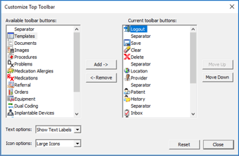NextGen Customize Toolbar