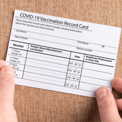 COVID-19 Vaccine Card